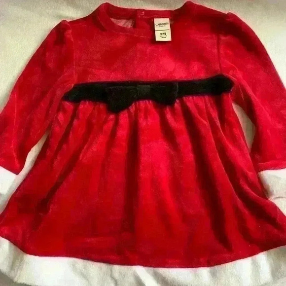 Cherokee Other - Baby Girl Velvet Christmas/ Santa Dress, 9 Months